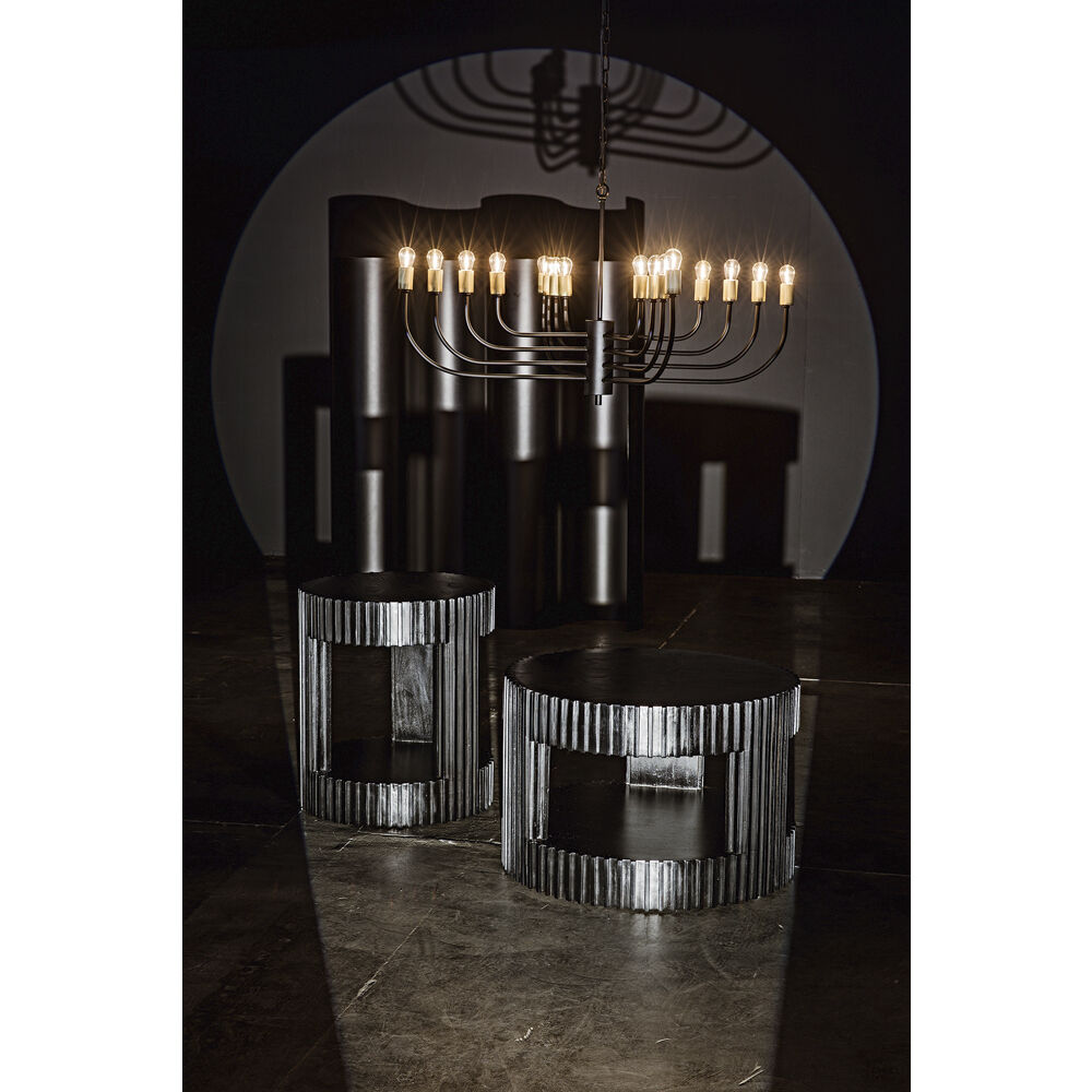 Claude 16 Light 46 inch Matte Black Chandelier Ceiling Light