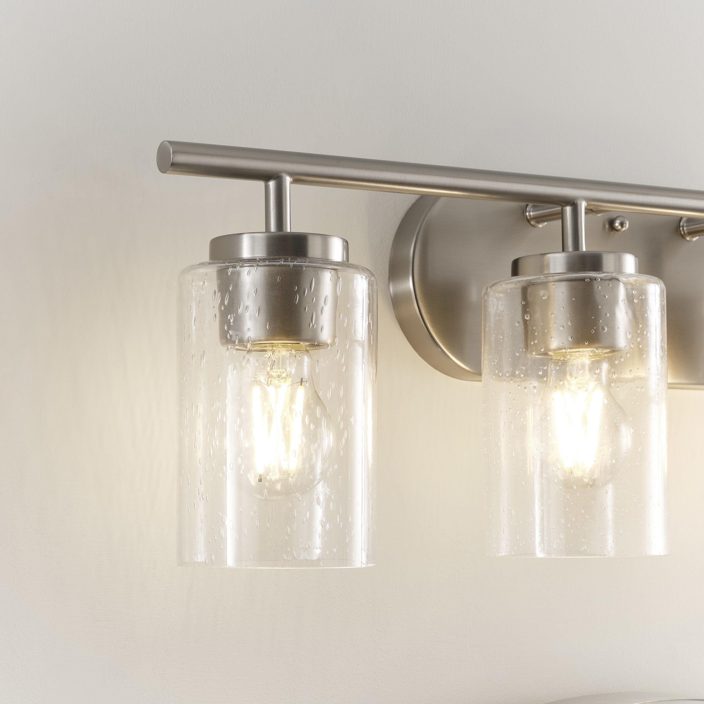 Oslo 4 Light 27.5 inch Brushed Nickel Wall Bath Fixture Wall Light