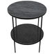 Rivoli 30 X 25 inch Matte Black Side Table