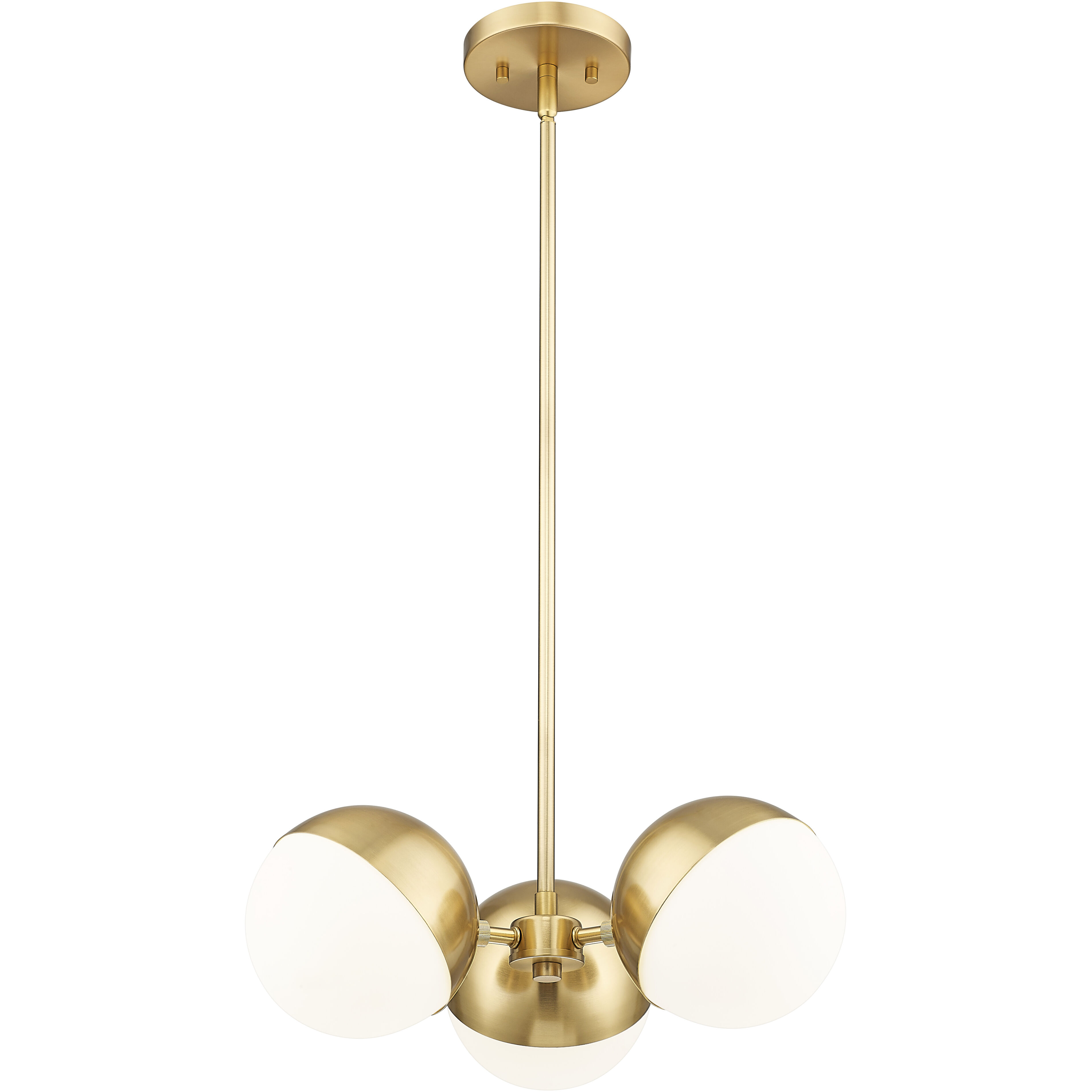 Realm Sphere 3 Light 17.25 inch Modern Gold Chandelier Ceiling Light