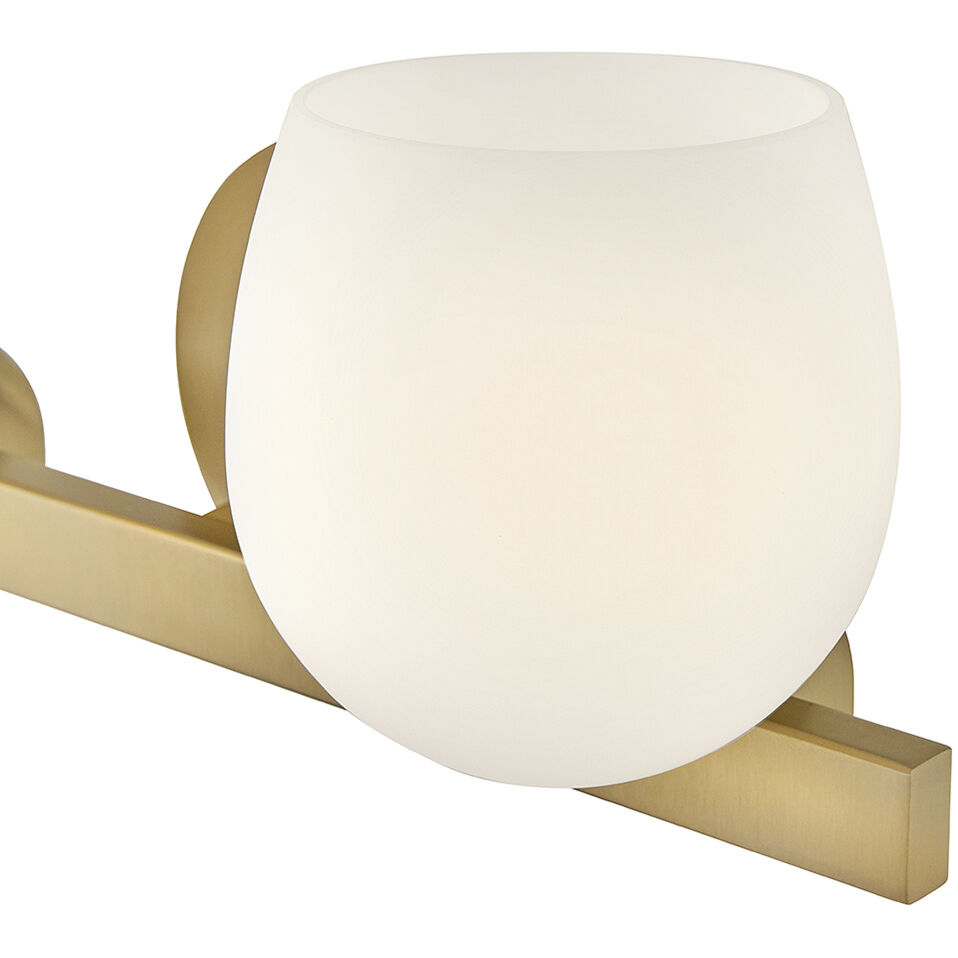Mae 2 Light 15 inch Lacquered Brass Bath Light Wall Light