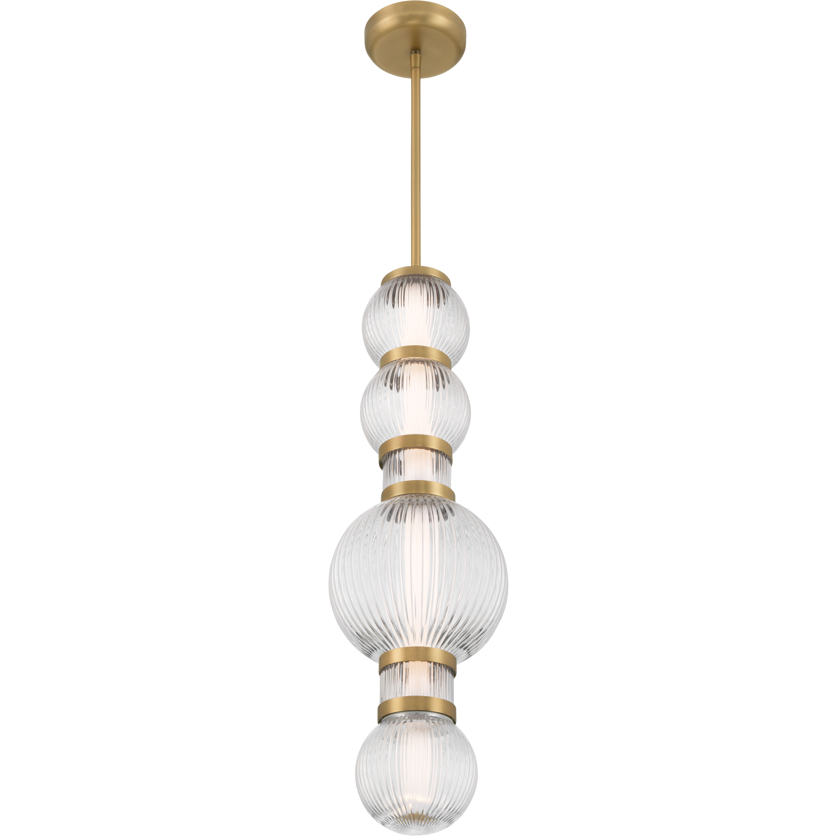 Cordel LED 8 inch Legacy Brass Mini Pendant Ceiling Light