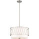 Dalton 3 Light 17 inch Brushed Nickel Pendant Ceiling Light