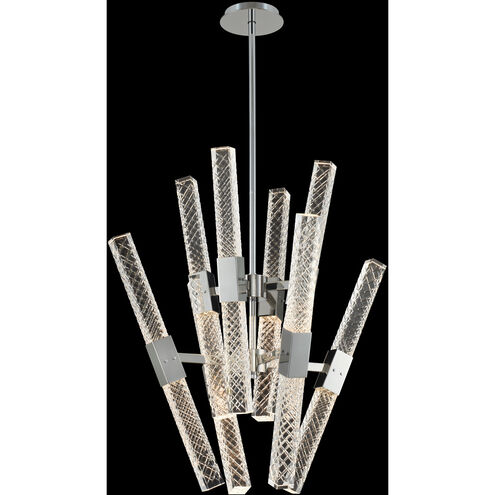 Apollo LED 26 inch Chrome Chandelier Ceiling Light in Firenze