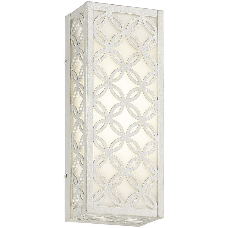 Clover 1 Light 13 inch Aged Silver Outdoor LED Wall Sconce