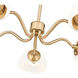 Breton 5 Light 33 inch Modern Gold Chandelier Ceiling Light