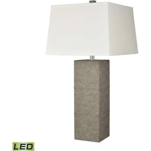Unbound 32 inch 9.00 watt Light Gray Table Lamp Portable Light