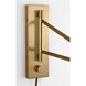 Richard June Hale 1 Light 8 inch Estate Brass Wall Sconce Wall Light in Standard
