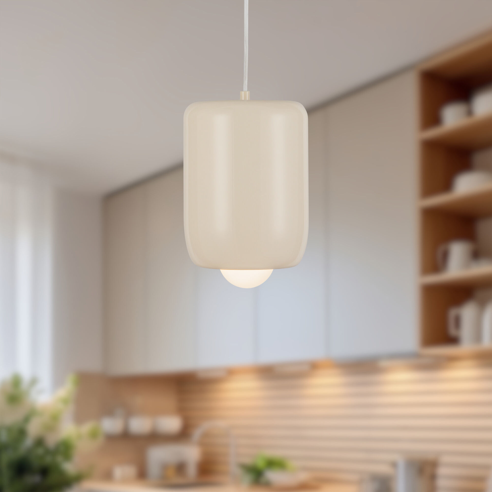 Hayden Pendant Ceiling Light in Pearl White