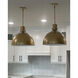 Argo LED 20 inch Heritage Brass Indoor Pendant Ceiling Light