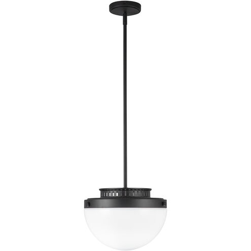 Dahlia 1 Light 12 inch Black Pendant Ceiling Light