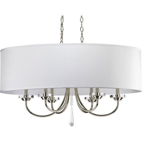 Nisse 6 Light 36 inch Polished Nickel Chandelier Ceiling Light