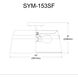 Symphony 3 Light 15 inch Polished Chrome with White Semi-Flush Mount Ceiling Light