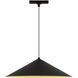 Luiz 48V DC Black Trilo Track Pendant Ceiling Light in 4000K