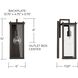 Hunt 1 Light 15 inch Oiled Bronze Outdoor Wall Mount in Incandescent