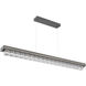 Tessera LED 62.6 inch Graphite with Ash Linear Chandelier Ceiling Light