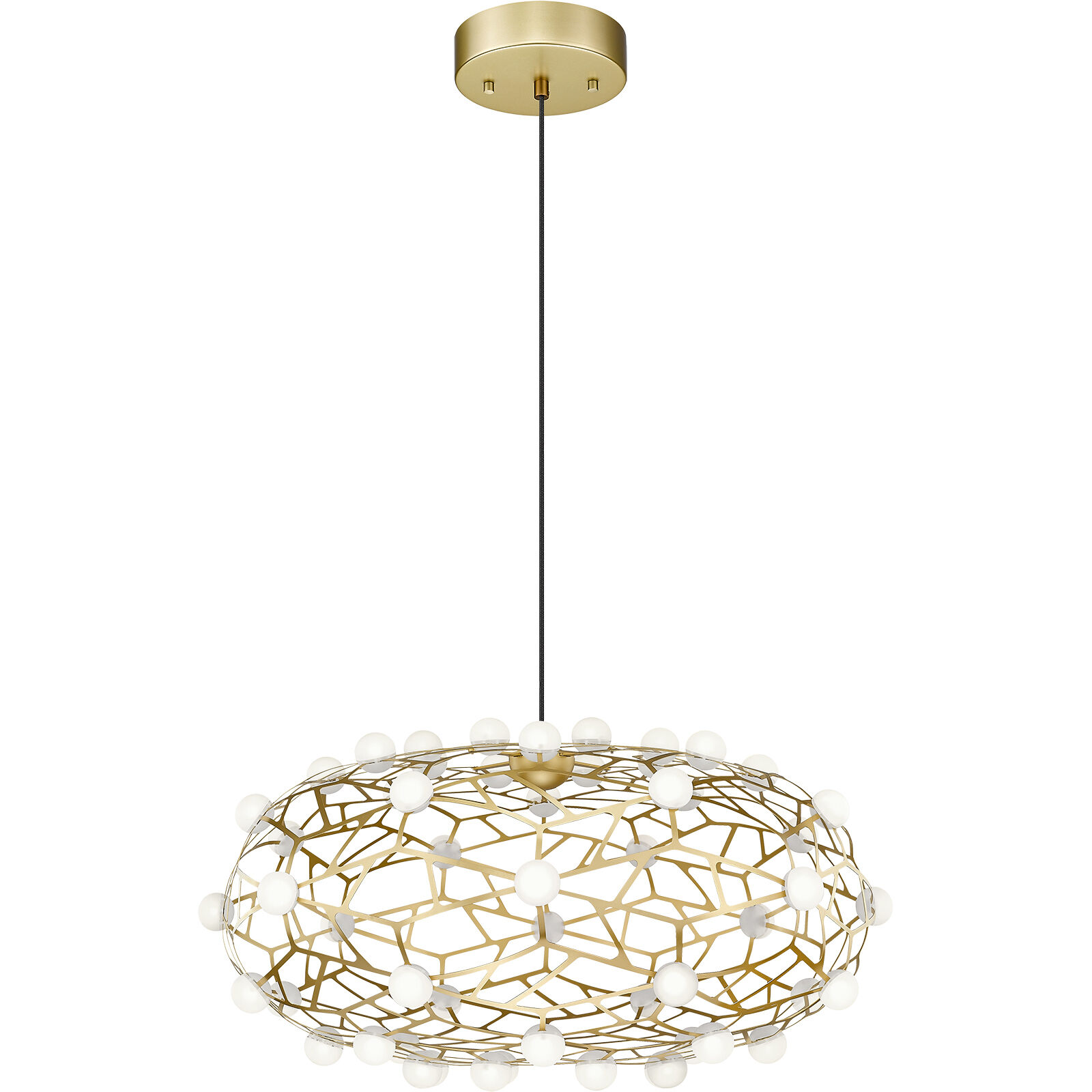 Coral LED 24 inch Gold Chandelier Ceiling Light