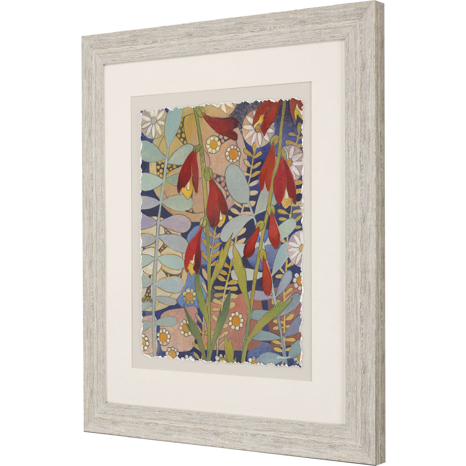 Summer's End Blue and Multi and Red and Green Framed Art, Propac