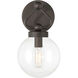 Stella 1 Light 6 inch Dark Bronze Vanity Light Wall Light