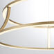 Cadoux LED 30 inch Gold Chandelier Ceiling Light