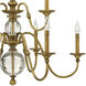 Eleanor 9 Light 35.25 inch Heritage Brass Indoor Chandelier Ceiling Light