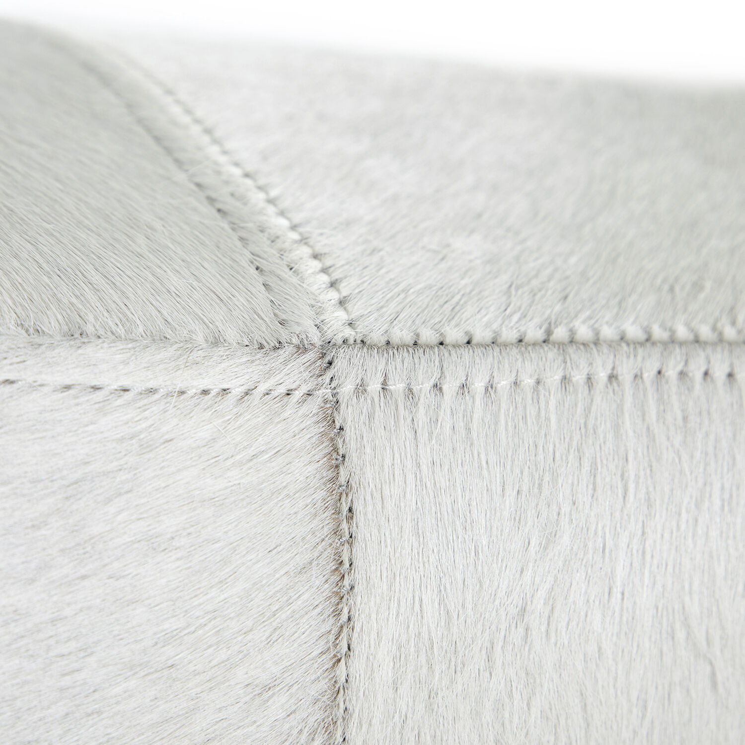 Lucius Antique Brass / Natural Ivory Hide Bench