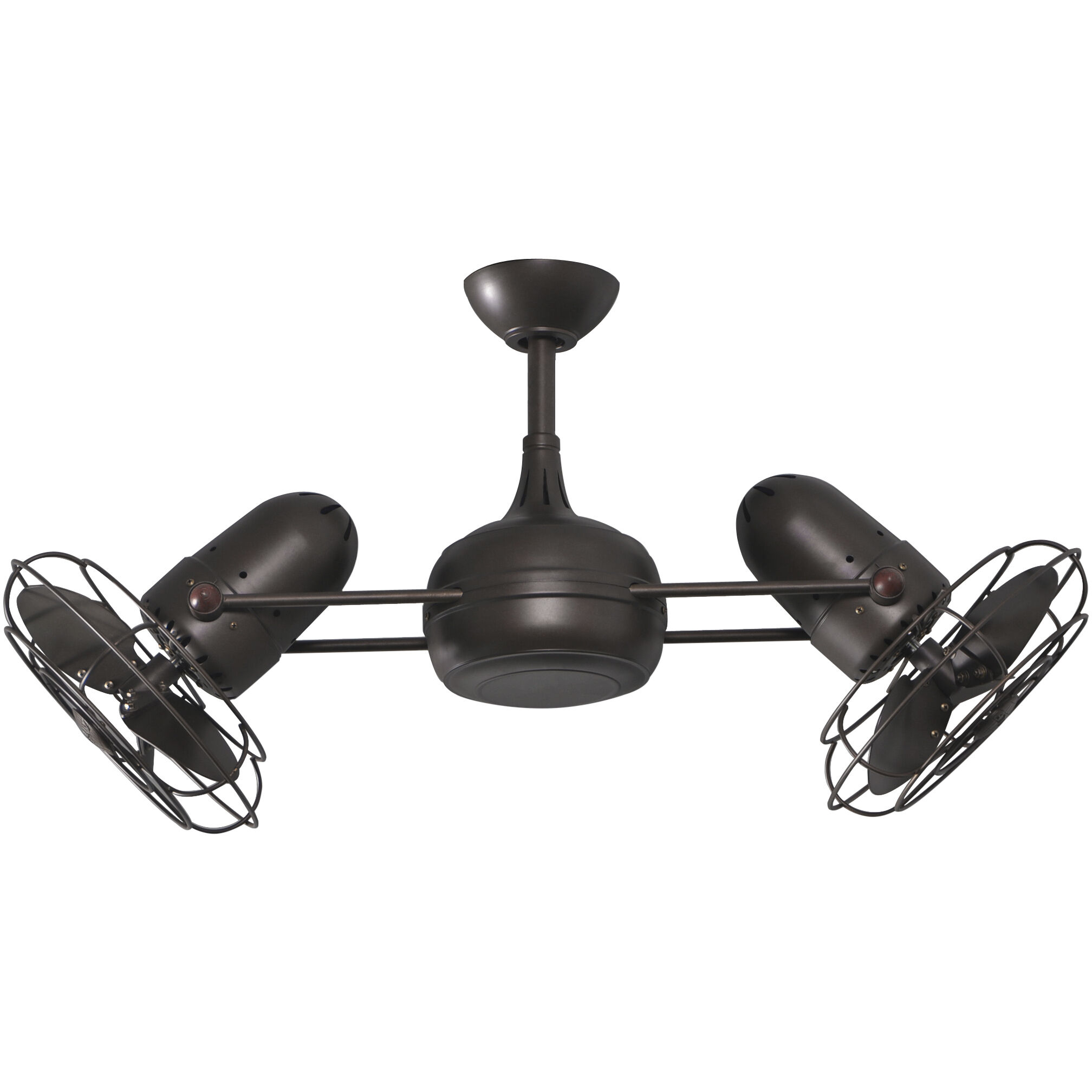 Atlas Dagny 13 inch Textured Bronze Rotational Ceiling Fan, Atlas