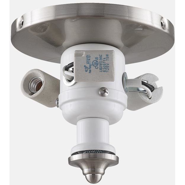 myFanimation 3 Light Incandescent Brushed Nickel Fan Light Kit