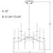 Kedzie LED 32 inch Natural Brass Chandelier Ceiling Light