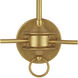 Nottaway 2 Light 17.75 inch Contemporary Gold Leaf Wall Sconce Wall Light