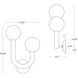 Happy LED 11.25 inch Oil Rubbed Bronze Wall Sconce Wall Light, Right Side