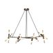 Manhattan Ave. LED 25 inch Polished Nickel Chandelier Ceiling Light