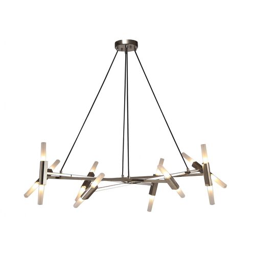 Manhattan Ave. LED 25 inch Polished Nickel Chandelier Ceiling Light