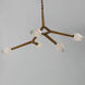 Blossom LED 35.75 inch Natural Aged Brass Multi-Light Pendant Ceiling Light