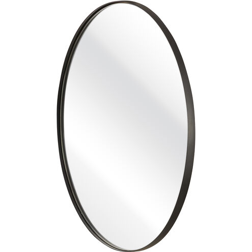 Beni 24 X 24 inch Black Wall Mirror, Small