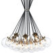 The Bougie 19 Light 30 inch Aged Gold Brass Chandelier Ceiling Light in Aged Gold Brass and Clear