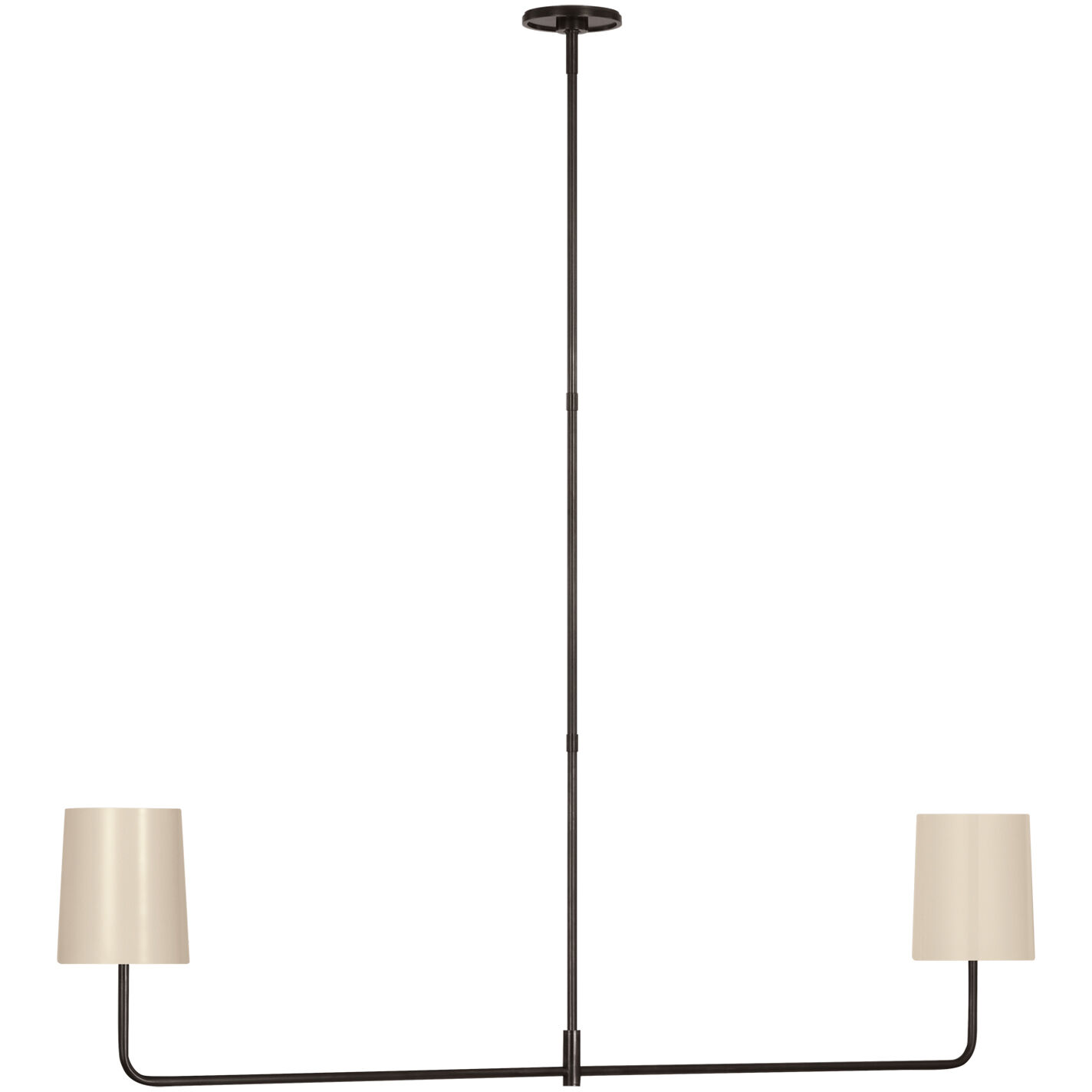 Barbara Barry Go Lightly LED 54 inch Bronze Linear Chandelier Ceiling Light in China White