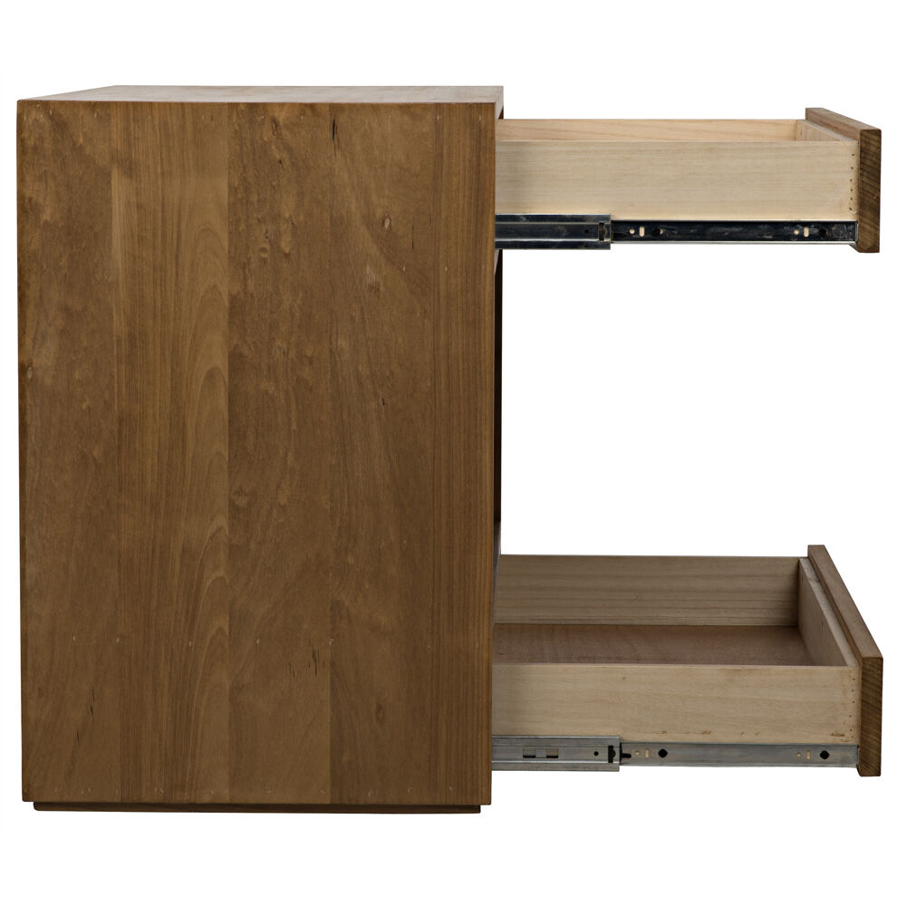 SL05 30 X 27 inch Gold Teak Side Table