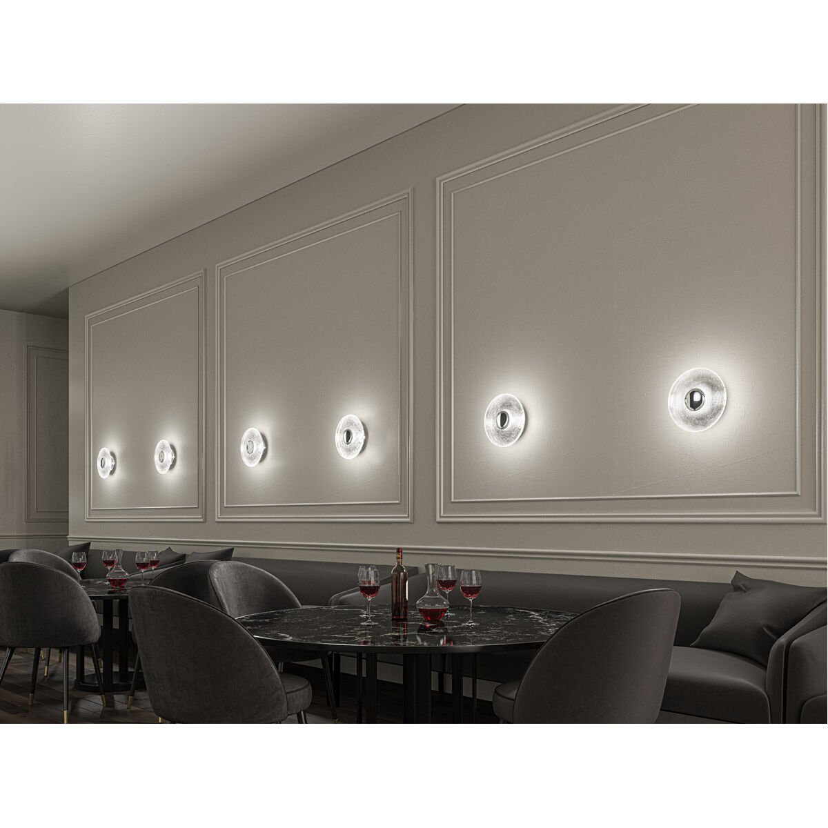 Meclisse LED 9 inch Polished Chrome ADA Sconce Wall Light