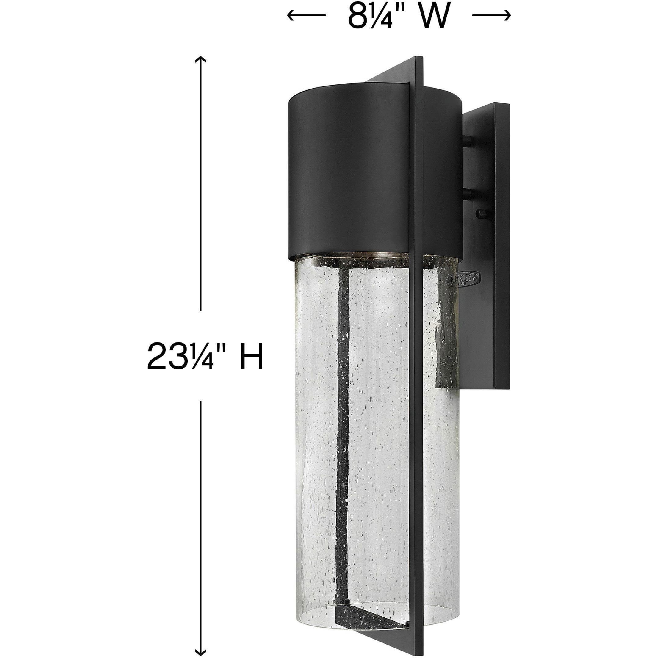 Shelter LED 23 inch Black Outdoor Wall Mount Lantern, Large