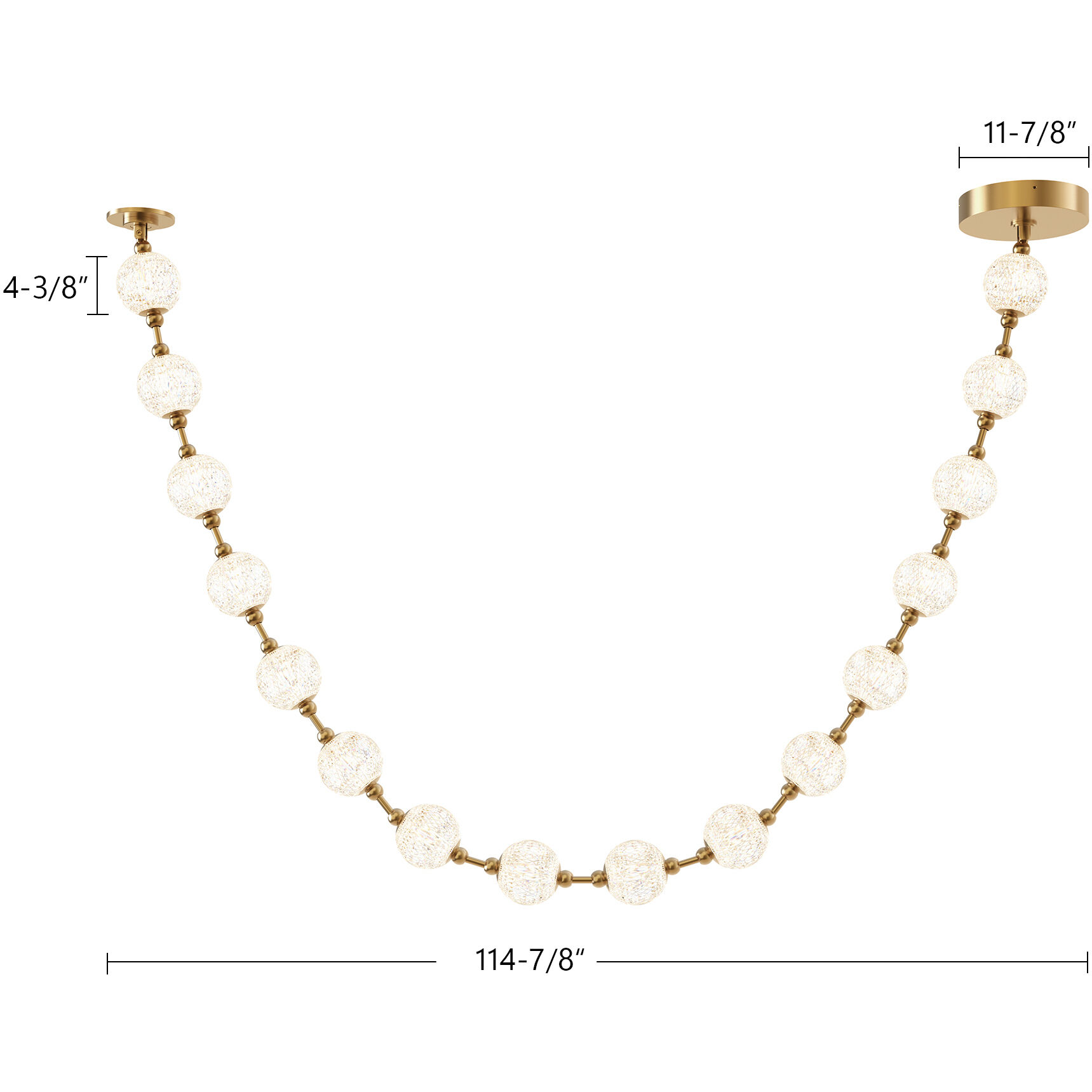 Marni Pendant Ceiling Light in Polished Nickel