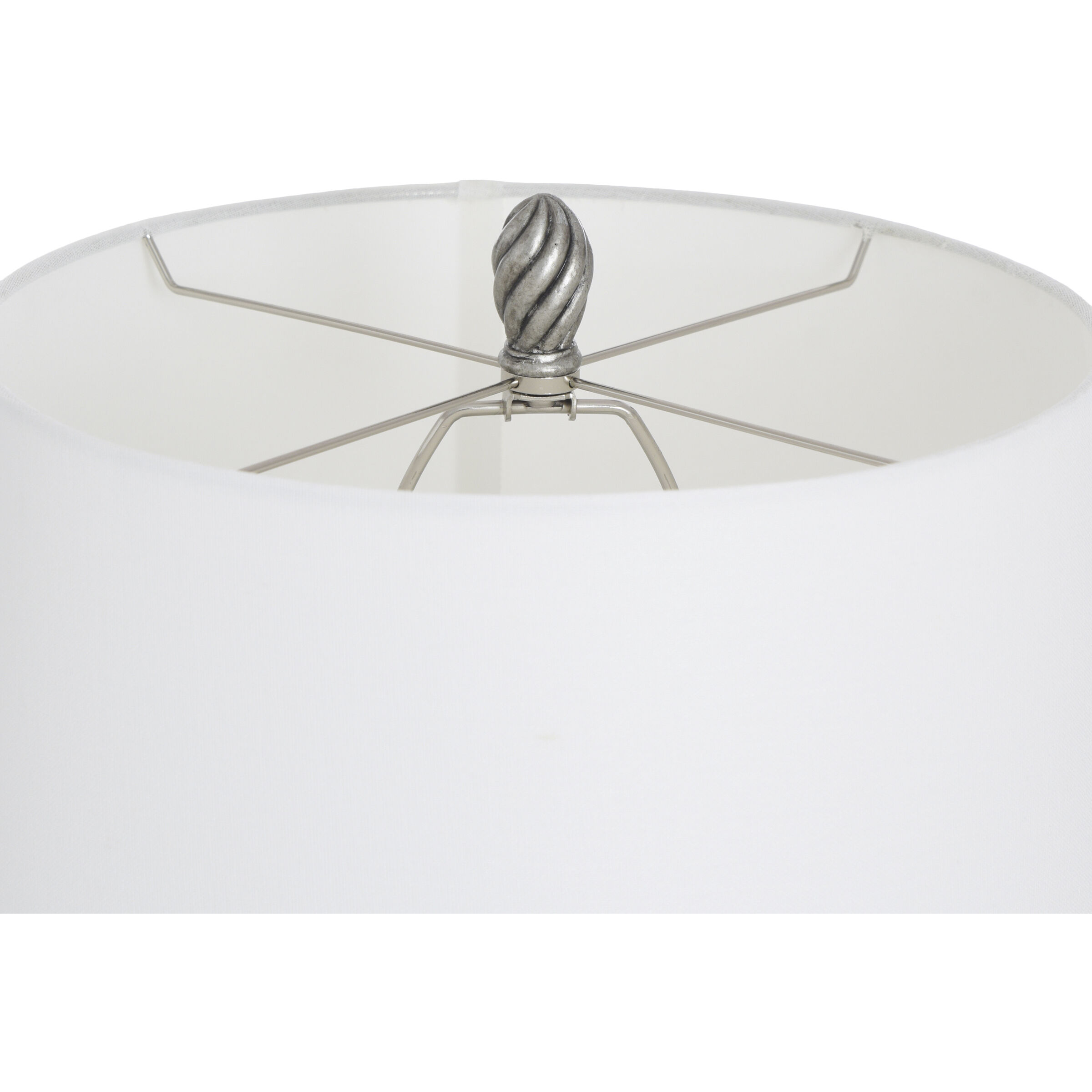 Worthby 32 inch 150.00 watt Dark Silver Table Lamp Portable Light