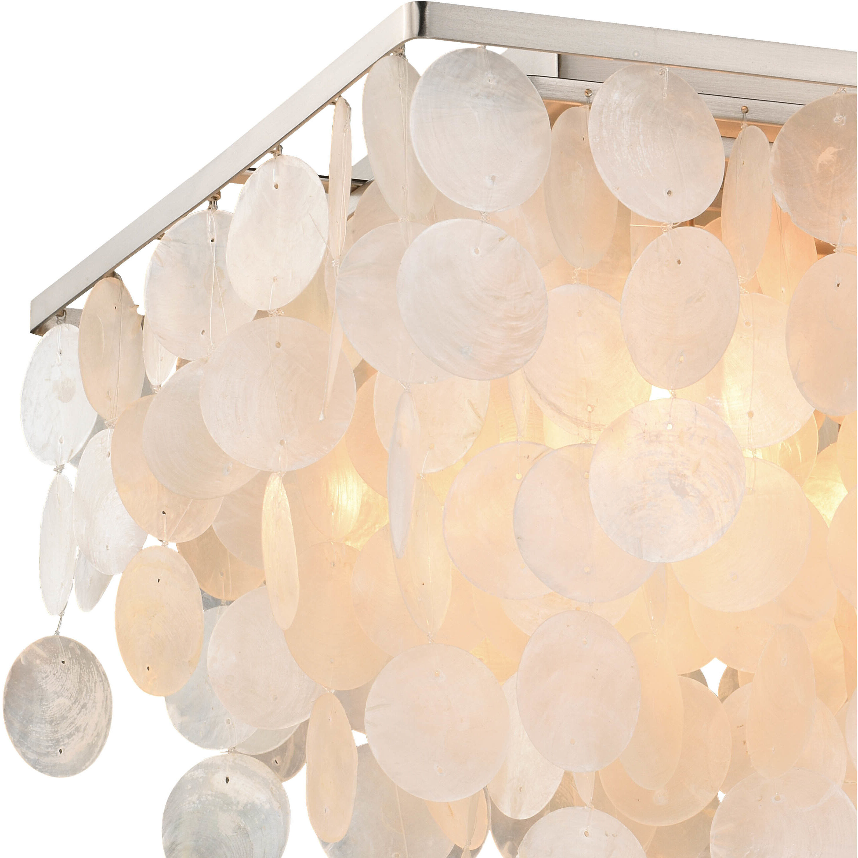 Elsa LED 16 inch Satin Nickel Flush Mount Ceiling Light