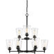 Westin 9 Light 30 inch Matte Black Chandelier Ceiling Light