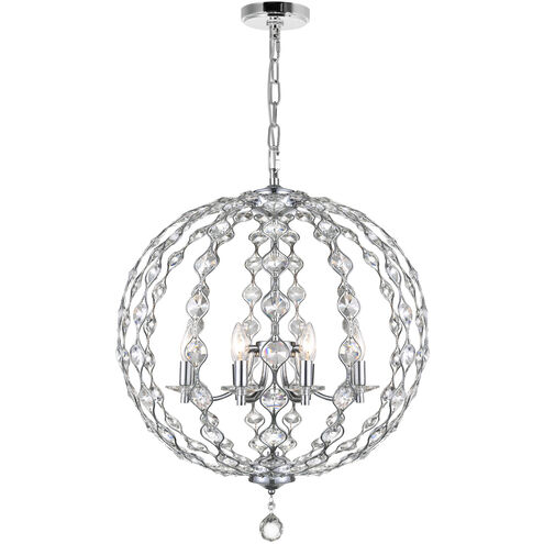 Esia 8 Light 26 inch Chrome Chandelier Ceiling Light