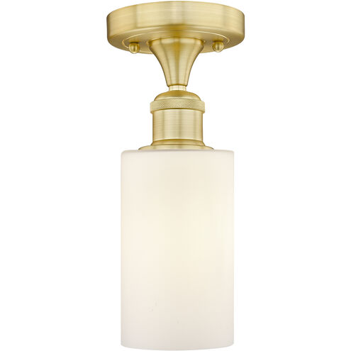 Clymer 1 Light 3.88 inch Satin Gold Semi-Flush Mount Ceiling Light