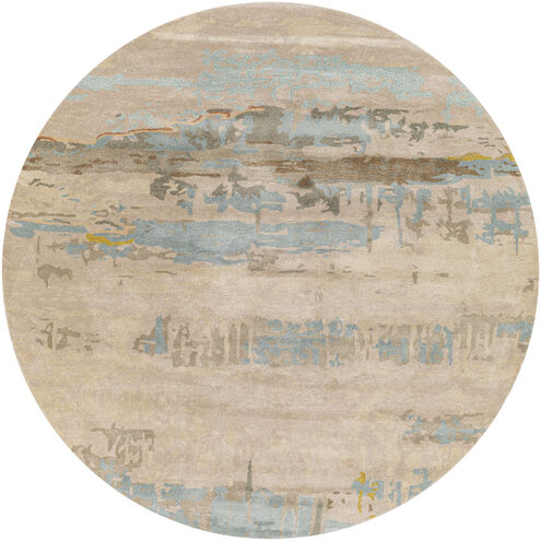 Kavita 96 X 96 inch Gray Rug in 8 Ft Round, Round