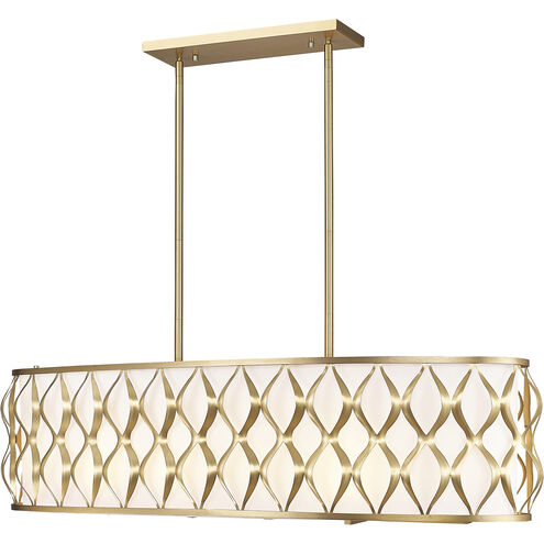 Harden 10 Light 43 inch Modern Gold Linear Chandelier Ceiling Light