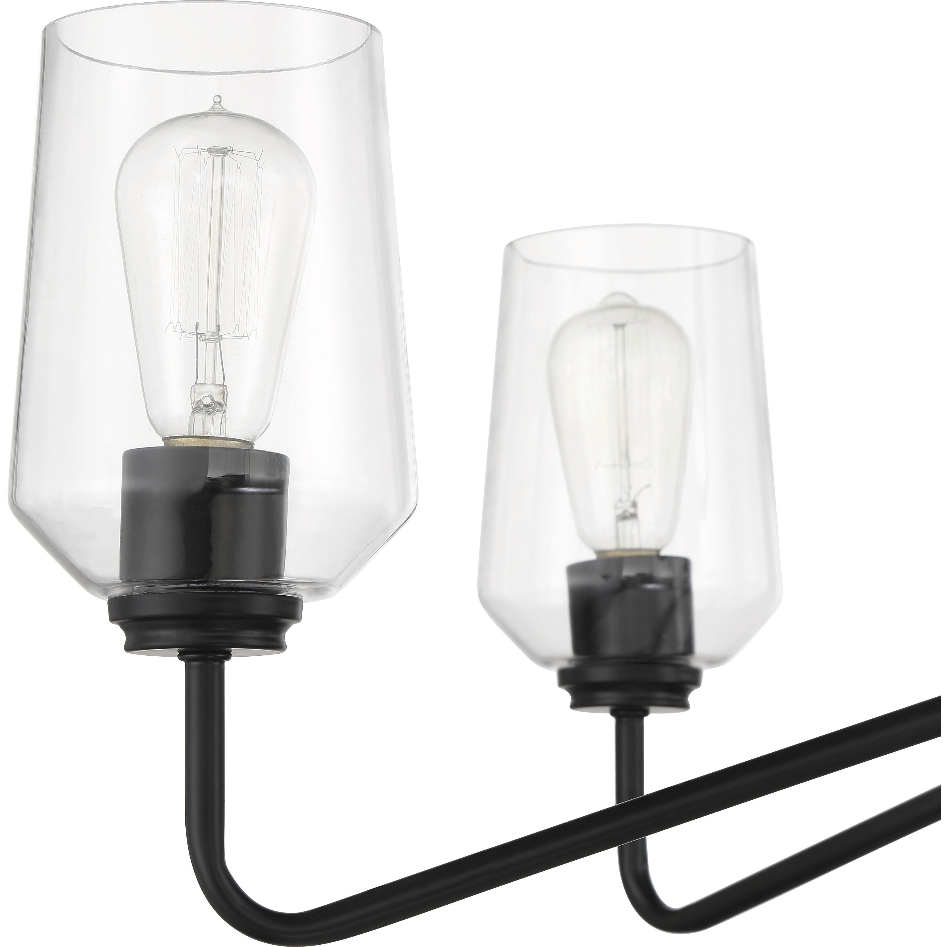 Shayna 9 Light 39 inch Flat Black Chandelier Ceiling Light