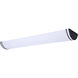 Glamour LED 11.26 inch Black Linear Flush Mount Ceiling Light